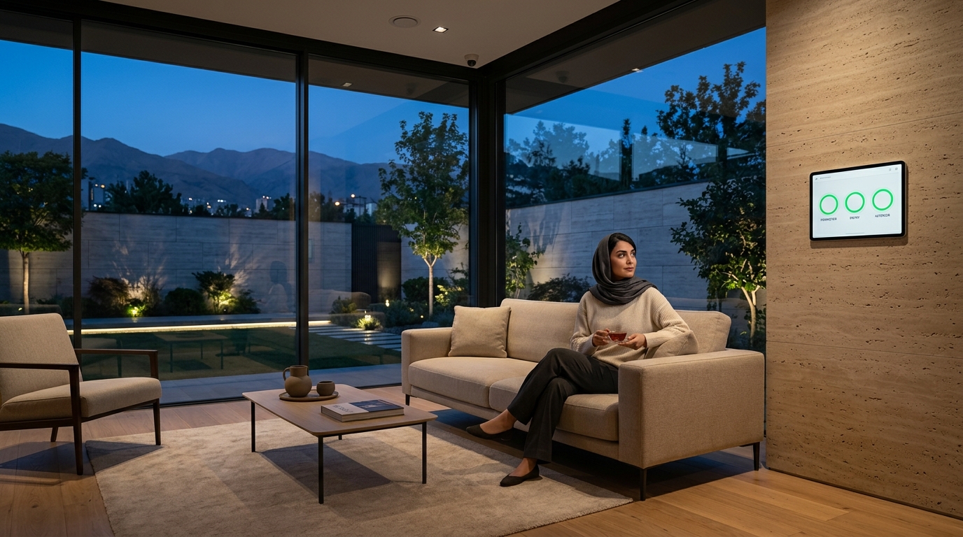 طراحی سیستم امنیتی چندلایه برای خانه با زونبندی سنسورها