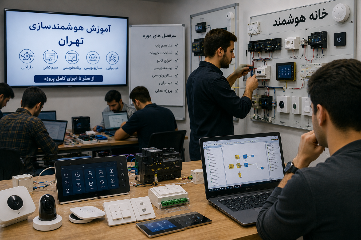 آموزش هوشمندسازی تهران حضوری و آنلاین